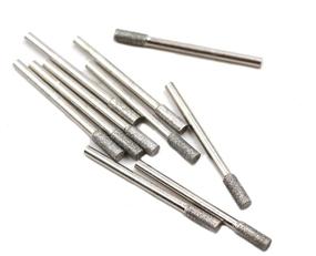 img 4 attached to 🔩 Efficiently Grind and Polish with 1/8" Shank Diamond Coated Cylindrical Grinding Mounted Point Bits Burrs - 10 pcs Set for Rotary Tools