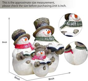 img 3 attached to 🎅 Whimsical VAINECHAY Snowman Decorations: Enchant Your Christmas with Festive Snowman Figurines & Indoor Tabletop Delights!