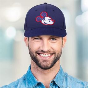 img 3 attached to Stylish Snap-Back Baseball Cap 🧢 - Disney Men's Mickey Mouse Hat