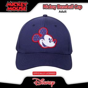 img 2 attached to Stylish Snap-Back Baseball Cap 🧢 - Disney Men's Mickey Mouse Hat