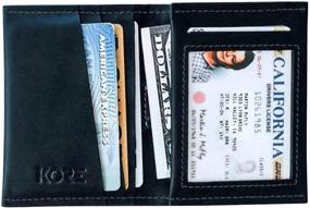 img 3 attached to 👜 KORE Bi Fold Slim Wallet Blocking: The Ultimate Solution for Secure and Stylish Organization