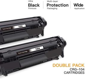 img 3 attached to 🖨️ E-Z Ink (TM) Canon 104 CRG-104 FX-10 FX-9 Compatible Toner Cartridge 2 Pack - For FAXPHONE L90 L120 ImageClass Printers - Black