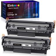 🖨️ e-z ink (tm) canon 104 crg-104 fx-10 fx-9 compatible toner cartridge 2 pack - for faxphone l90 l120 imageclass printers - black logo