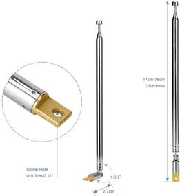 img 3 attached to ENUODA Telescopic Replacement Radio，Home Receiver，AV Television & Video