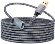 🔌 20 ft usb 3.0 extension cable – high-speed a male to a female 5gbps data transfer – compatible with keyboard, usb flash drive, playstation, mouse, hard drive and more logo