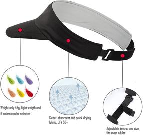 img 1 attached to 🧢 Adaptable Sweatband for Hats & Caps - Ideal for Cycling, Fishing, and Boys' Accessories