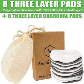 img 2 attached to Reusable Cotton Pads Charcoal Eco Friendly