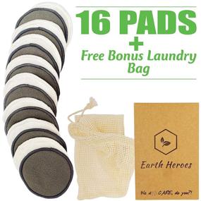 img 3 attached to Reusable Cotton Pads Charcoal Eco Friendly