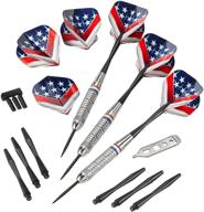 🎯 high-quality support our troops steel tip darts with storage/travel case, 23 grams - fat cat логотип