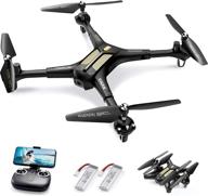 🚁 syma x600w foldable drone with 1080p hd fpv camera - perfect for adults and kids beginners, rc quadcopter with headless mode, altitude hold, 3d flip, custom route, and one key start logo