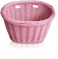 evo cargo wicker basket pink logo