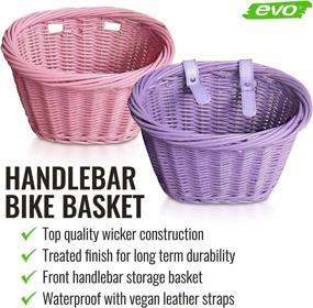 img 2 attached to EVO Cargo Wicker Basket Pink