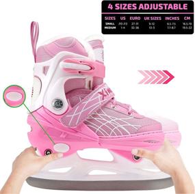 img 1 attached to Premium Adjustable Skates Awesome Colors