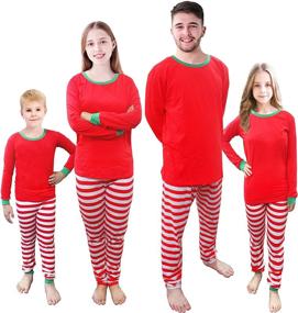 img 4 attached to 🎄 Family Christmas Pajamas: Cozy Men's Sleepwear in Matching Sleep & Lounge Styles