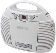 hannlomax hx-327cd portable cd player with am/fm radio, aux-in, ac/dc dual power source - white logo