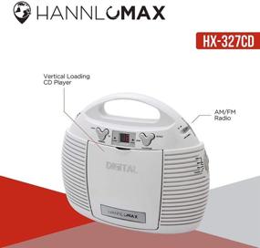 img 1 attached to HANNLOMAX HX-327CD Portable CD Player with AM/FM Radio, Aux-in, AC/DC Dual Power Source - White