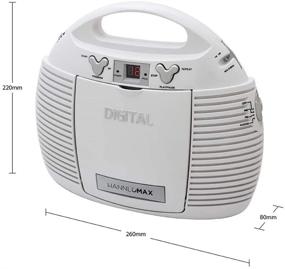 img 3 attached to HANNLOMAX HX-327CD Portable CD Player with AM/FM Radio, Aux-in, AC/DC Dual Power Source - White