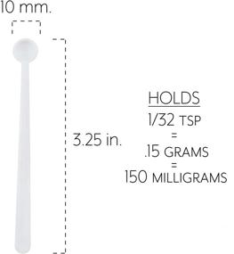 img 2 attached to 🥄 Cornucopia Mini Scoops Measuring Spoons (24-Pack); Micro 1/32 Teaspoon or 150 mg Measure for Cosmetics, Medicines, Powders, and Natural Sweeteners. 15 cc