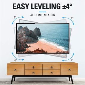 img 1 attached to 📺 Full Motion TV Wall Mount Bracket for LG - Mounting Dream TV Mount for 26-55 Inch Flat Screen TVs, Swivel Articulating Dual 6 Arms Can Support up to 99 LBS and Complies with VESA 400x400mm MD2381