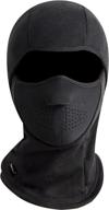 🏔️ zerdocean winter windproof fleece thermal full face motorcycle ski mask balaclava: ultimate protection for cold weather activities logo