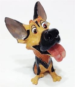 img 1 attached to German Shepherd Eyeglass Holder Stand: A Novelty for Dog Breed Lovers, Glasses Display Solution