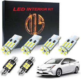 img 4 attached to 🚗 D15 Lighting LED Interior Light Kit for Toyota Prius 2010-2021 - Enhance your Driving Experience with 6000k White Map Dome Visor Cargo Bulbs (10 Pieces)