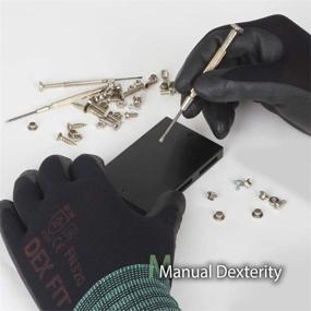 img 1 attached to 🧤 DEX FIT Nitrile Lightweight Washable: Optimal Protection & Easy Maintenance
