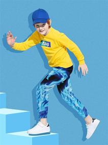 img 2 attached to UNICOMIDEA Athletic Sweatpants for Active Boys: Comfortable Drawstring Activity Pants