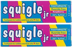 img 4 attached to 🦷 Say Goodbye to Dental Problems: Squigle Jr Toothpaste for Infants, Toddlers, and Airplane Travelers - Prevents Cavities, Canker Sores, Chapped Lips. Soothes and Protects Dry Mouths, Stops Tooth Sensitivity. SLS-free and Comes in a Convenient 2 Pack!