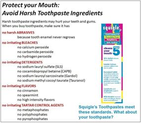 img 1 attached to 🦷 Say Goodbye to Dental Problems: Squigle Jr Toothpaste for Infants, Toddlers, and Airplane Travelers - Prevents Cavities, Canker Sores, Chapped Lips. Soothes and Protects Dry Mouths, Stops Tooth Sensitivity. SLS-free and Comes in a Convenient 2 Pack!