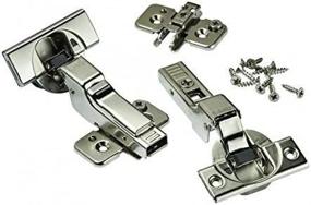 img 4 attached to 🔧 Blum Soft-Close BLUMotion Clip Top Inset Hinges - Ideal for Frameless Cabinet Doors with 110° Opening