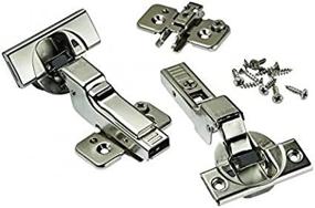 img 1 attached to 🔧 Blum Soft-Close BLUMotion Clip Top Inset Hinges - Ideal for Frameless Cabinet Doors with 110° Opening
