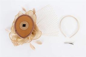 img 2 attached to Felizhouse Organza Fascinator Cocktail Headwear Women's Accessories