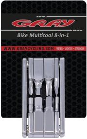 img 4 attached to 🚲 Pro Bike Tool Kit - Gray 8-in-1 Multitool for Enhanced Performance