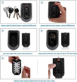 img 3 attached to 🔐 Secure and Convenient Lospu HY Indoor & Outdoor Key Lock Box for Mortise Style Keys