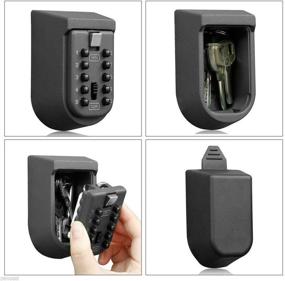 img 2 attached to 🔐 Secure and Convenient Lospu HY Indoor & Outdoor Key Lock Box for Mortise Style Keys