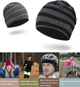 img 2 attached to 🧢 EMPIRELION 9-Inch Multifunctional Lightweight Beanie Hats for Men and Women - Running, Skull Cap, Helmet Liner, Sleep Caps