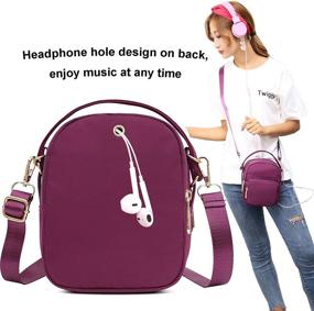 img 1 attached to Versatile Crossbody Travel Shoulder Handbags & 👜 Wallets with Smartphone Pockets for Women's Crossbody Bags