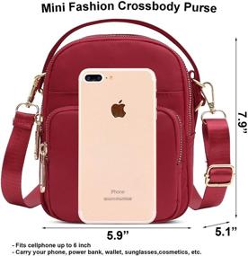 img 2 attached to Versatile Crossbody Travel Shoulder Handbags & 👜 Wallets with Smartphone Pockets for Women's Crossbody Bags