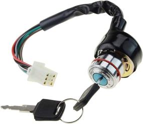 img 4 attached to 🔑 WOOSTAR 6 Wire Ignition Key Switch On Off 2 Position Replacement: Suitable for 50cc to 250cc Taotao Redcat Roketa Sunl ATV, 4 Wheeler, Dirt Pit Bike, Go Kart