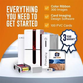 img 3 attached to Evolis Primacy: Complete ID Card Printing Solution with Software Bundle (PM1H0000RS)