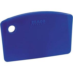 img 1 attached to 🔹 Remco 69593 Blue Polypropylene Stiff Bench Scraper with Injection Molded Blade - 3.5" Length x 5.5" Width - Single Piece