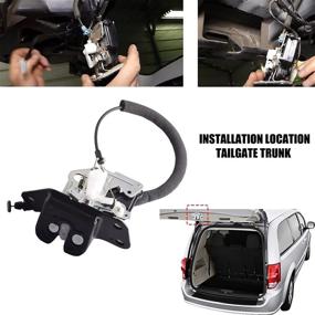 img 4 attached to 🔒 Unikpas Integrated Tailgate Door Lock Actuator with Latch for Dodge Grand Caravan 2009-2017 Chrysler Town & Country 2009-2016 | Replace Lift Door Lock 4589243AG 746-262