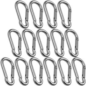 img 4 attached to 🔑 Ultimate Stainless Carabiner Keychain for Outdoor Camping Adventures