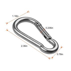 img 3 attached to 🔑 Ultimate Stainless Carabiner Keychain for Outdoor Camping Adventures