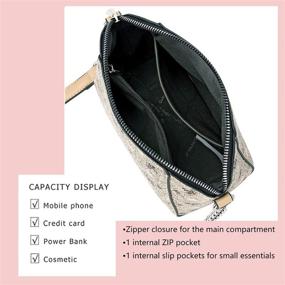 img 1 attached to 👜 Дизайнерские женские сумки через плечо с кошельками и маленькими сумочками