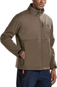 img 1 attached to 🧥 Stay Warm and Protected: TBMPOY Men's Softshell Windproof Jacket - Water Resistant Coat for Winter Outdoor Activities