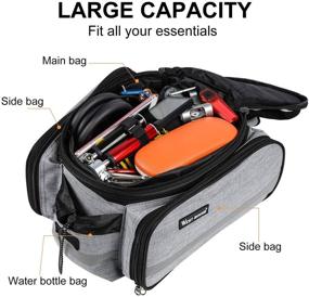 img 2 attached to Lixada Waterproof Bike Rear Bag - 25L Bicycle Pannier Bag Saddle Bag with Bike Carrier Trunk - MTB Bike Rack Bag for Rear Seat