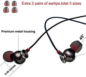 img 3 attached to KAKOM Earbuds: Powerful Bass Wired Earphones with Remote Control and Mic for iPhone, Samsung - Crystal Clear Sound