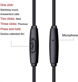 img 1 attached to KAKOM Earbuds: Powerful Bass Wired Earphones with Remote Control and Mic for iPhone, Samsung - Crystal Clear Sound